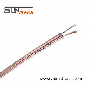 [Hot Item] Flexible Speaker Wire 20AWG 22AWG 24AWG Transparent PVC Cable Red&Black Cable Audio Cable OFC Speaker Cable