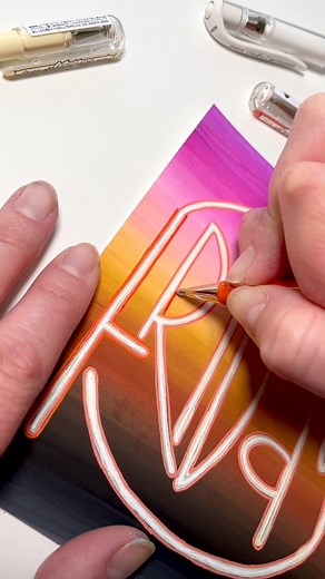 Happy Friday! #letteringvideo #fridayvibes | Lettering by Karen | Facebook