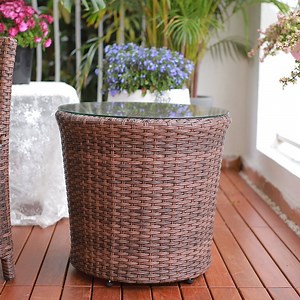[Hot Item] Outdoor Furnitue Small Round Rattan Side Table