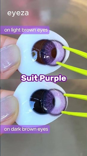 Purple Contacts Galore!! I knew you guys absolutely love purple! Find more lenses at eyezalens.com⁠