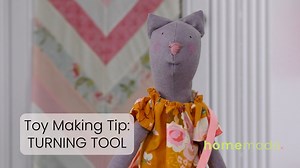 Toy Making Tip 2: Turning Tool. Use the EZ Point & Turner tool is a LIFE SAVER for turning skinny things right side out! It's kinda mind blowing. Look for it at market.homemade.ca #toymaking #tilda #tildadoll #homemade #jennifertryon #janome #janomemakes #homemade #jennifertryon #janome #janomemakes | Jennifer Tryon - Homemade | Facebook
