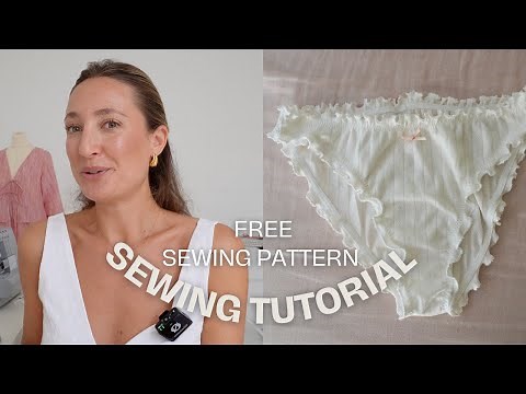 DIY Panties with FREE sewing pattern I beginner friendly sewing tutorial I 7 days of sewing day 3