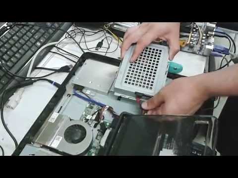 How to replace the hard disk and memory in the Dell Inspiron One 2205