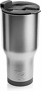 RTIC 40 oz Insulated Tumbler Stainless Steel Coffee Travel Mug with Lid, Spill Proof, Hot Beverage and Cold, Portable Thermal Cup for Car, Camping
