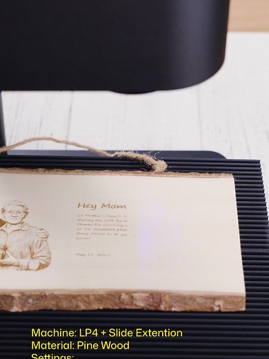 😍😍Made this wooden photo gift with the LaserPecker LP4 — simple, stunning, and full of love! 🎁 Try it yourself — link in bio! #LaserPecker #LP4 #LaserEngraving #WoodGift #DIY