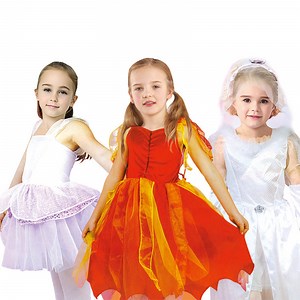 [Hot Item] Princess Costume Trunk Fairy Bride Pop Star Role Play Cosplay Set with Princess Crown Accessories Carnival Girl Dress