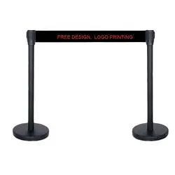 [Hot Item] Retractable Belt Stainless Steel Queue Stanchion Pole Concert Crowd Control Barrier Queue Stand for Sale