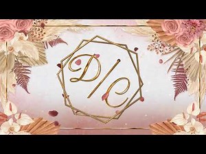 Rustic wedding backdrop, with 3d polygons and dried leaves.