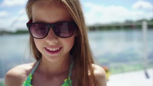 Young Girl Walking Along Boardwalk Stock Footage Video (100% Royalty-free) 29125654 | Shutterstock