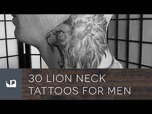 30 Lion Neck Tattoos For Men
