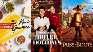 What’s Coming to Freevee in December 2022, Including ‘America’s Test Kitchen,’ ‘Hotel for the Holidays,’ 'Puss and Boots'