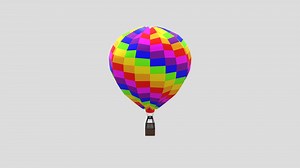 Hot air balloon - 3D model by Marijke Beckeringh (@marijkebeckeringh)