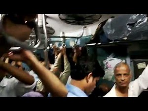 Inside View of Crowded Mumbai local train India 2014 | Full Chaos | [HD VIDEO]
