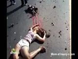 Girl dying on the road