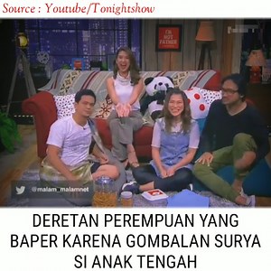 620K views · 4.9K reactions | DERETAN PEREMPUAN YANG BAPER KARENA GOMBALAN SURYA SI ANAK TENGAH | Sule & Nathalie Fans | Facebook