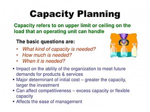 Capacity Planning - SlideServe