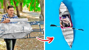 Bushcraft kayak. How to make a simple kayak: | 5-Minute Crafts Teens