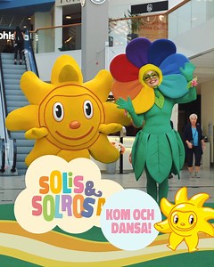 1.9K views | Solis och Solrosa är på besök i Solna Centrum den 22 maj. Solis och Solrosa får sin energi från er alla barn och vill gärna kramas och ta bilder med er. Hitta oss på vårt inomhustorg mitt i Solna Centrum  När? Mellan kl 15-17, onsdag 22 maj Var? På vårt inomhustorget mitt i Solna Centrum | Solna Centrum | Facebook