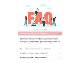 Questions and quick answers - Template by Nicepage
