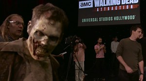 Scare-actors face Walker Boot Camp with The Walking Dead's executive producer Greg Nicotero. Watch as they learn terrifying techniques for our permanent daytime attraction opening July 4th! #TWDatUniversal | Universal Studios Hollywood