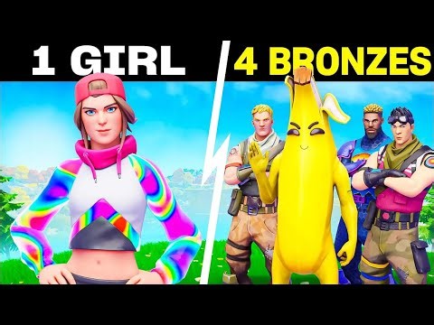 1 Girl VS 4 Bronze Guys