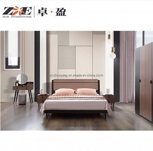 [Hot Item] Modern Wooden Furniture Strong Black Oak Simple Design Bedroom Set
