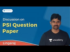 Discussion of PSI Question Paper | Economics | KPSC | Lingaraj | Unacademy Karnataka PSC
