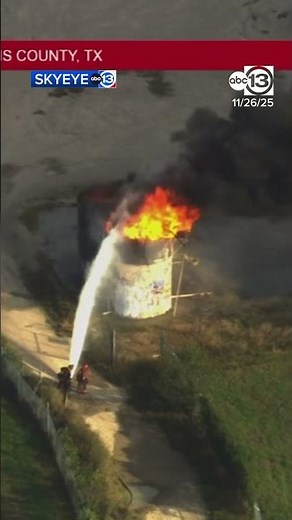 Crews working to extinguish fire at tank farm in northwest Harris County, fire marshal's office says