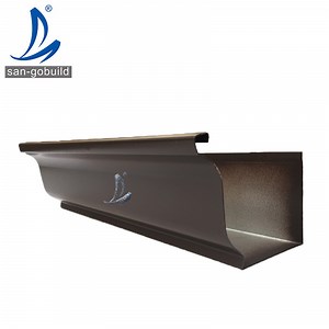 [Hot Item] Aluminum Roof Rainwater Gutter Factory Price Custom Color Painted Aluminium Sheet Aluminum Gutter