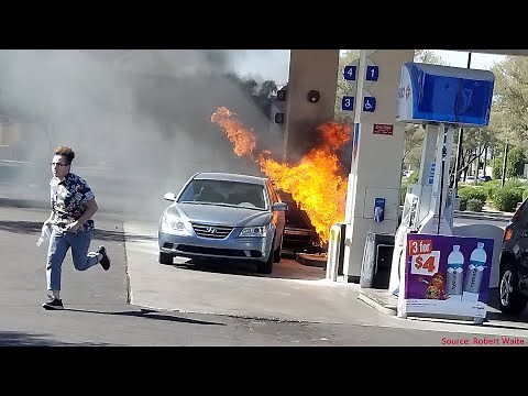 Car explodes at Chander gas station
