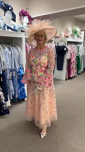 Another beautiful new arrival by Veni Infantino, modelled by Karen 🌸#motherofthebride #motherofthegroom #SpringSummerWedding | Anne Marie's