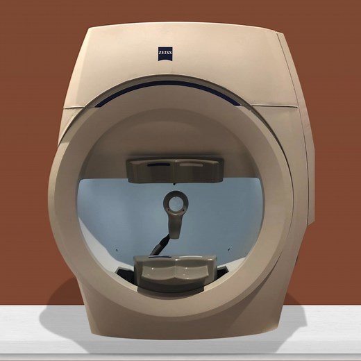 Has your Optometrist ever requested that you complete a Visual Field test? 👮This type of test is very common, especially for patients who's careers depend on driving and is a requirement for anyone going into a police career. What exactly is a Visual Field test and what does it do? 👀 A Visual Field test involves the patient being seated with their chin resting on the support, looking straight ahead inside the machine at a focal light. While focusing on this one central point, you will be asked