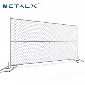 [Hot Item] Factory Supply Outdoor Chain Link Lattice Temporary Fence for Sale Galvanized Temporary Chain Link Fence