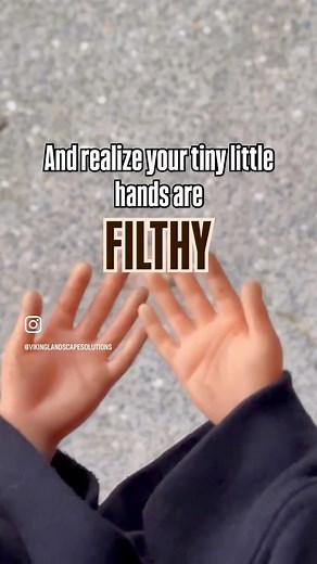 Whether you’re handling mulch and dirt or just going about life and doing your holiday shopping…your hands are probably as filthy as mine. Wash them. Stay healthy. You’re welcome 🤗😇 | Viking Landscape Solutions
