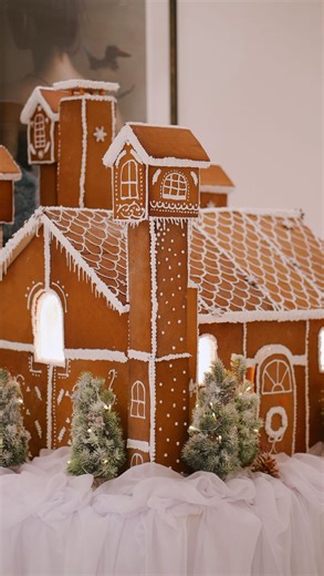 Have you seen the gingerbread house on our hotel lobby? A sweet creation by our culinary team. | Waldorf Astoria Amsterdam