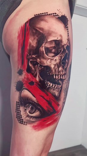 Trash Polka Skull and Eye 💥❤️