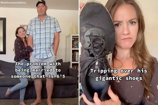 I’m tiny and my husband is a giant — here’s how we make it work