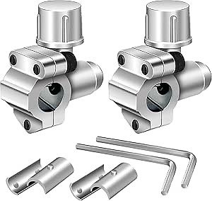 FANOVO BPV31D Bullet Piercing Valve Kit, 2Pcs BPV-31 Refrigerator Tap Valve Set-Line Tap Valve Kit, for 1/4 Inch, 5/16 Inch, 3/8 Inch Outside Diameter Universal Refrigerator Tube