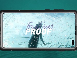 LifeProof FRĒ Series Waterproof Case for Galaxy S10+ - Retail Packaging - Frost BITE (Orchid/Purple Wine/FAIR Aqua)