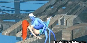 3D Ariel gets fucked hard by Ursula underwater