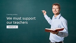Support education and teachers  - HTML Template by Nicepage