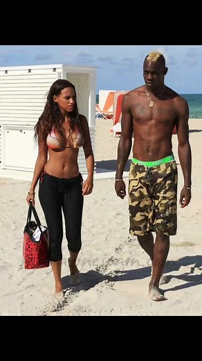 Mario Balotelli et sa femme #outfit #couple #balotelli #italy #italian #black #fan