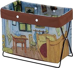 ASTRO Collapsible Magazine Rack Holder, Floor Bedroom, Sturdy Steel, Periodical Home & Office Organization, Chic Storage, Records,Bedroom in Arles