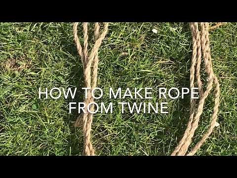 How To Make Your Own Rope, Making Rope From Garden Twine