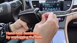 12V 200W Car Heater & Cooling Fan - Rapid Windscreen Defogger & Window Defroster for Winter & Humid Weather - Safe & Portable with Cigarette Lighter Plug-In for All Cars - Black