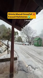 44K views · 389 reactions | Shimla & Manali: No Snowfall Yet ❌ Kasauli: Hailstones on 1st January ✅ No snowfall so far in Shimla and Manali, but Kasauli witnessed hailstones on 1st January. Nature had its own surprise to start the year ❄️️ #Kasauli #Shimla #Manali #Hailstones #Chdnews | Chandigarh - The City Beautiful | Facebook