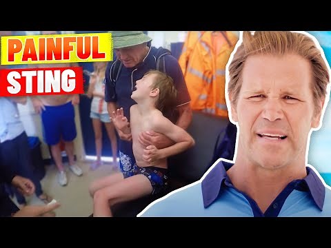Young Boy Cries Out in Agony from Jellyfish Sting!