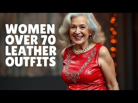 15 Leather Outfits That Women Over 70 Should Wear To Look Elegant|Offordable Outfits For Granny's