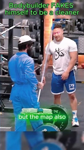 Elite lifter disguised as a janitor #04 #prank #lifter #funny #gym