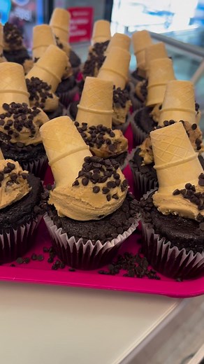 1.1K views · 22 reactions | Cookie Dough Ice Cream cone cupcakes | Caffe’ Nera | Facebook